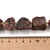 Raw Rough Natural Rhodonite Beads Strands G-Z087-B13-5