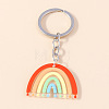 Acrylic Rainbow Pendant Keychain LS-RABO-PW0001-078B-1