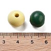 Natural Spray Painted Wood Beads WOOD-M015-02-3