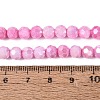 Anti-Tarnish Electroplate Glass Beads Strands EGLA-ZX010-6mm-02-6