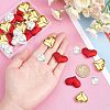 SUPERFINDINGS 30Pcs 3 Style Heart Pendants FIND-FH0003-50-3