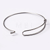Tarnish Resistant Adjustable 304 Stainless Steel Expandable Bangle Making LS-BJEW-L604-09P-3