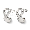304 Stainless Steel Twist Infinity Stud Earrings EJEW-I286-03P-1