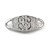 304 Stainless Steel Crystal Rhinestone Connector Charms STAS-M119-06C-AS-1