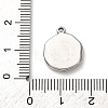 304 Stainless Steel Pendants STAS-I348-02P-04-3
