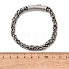 304 Stainless Steel Byzantine Chains Bracelets for Women Men BJEW-C148-05AS-01-5