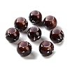 Spray Painted ABS Plastic European Beads KY-G033-01B-12-1
