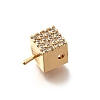 Brass Micro Pave Cubic Zirconia Peg Bails KK-K378-70G-2