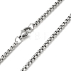 Non-Tarnish Stainless Steel Virgin Mary Pendant Necklace with Box Chains for Women LS-NJEW-E066-01P-4