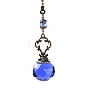 Faceted Glass Round Big Pendant Decorations HJEW-F007-A02-2