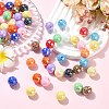 100Pcs UV Plating Opaque Acrylic Beads MACR-CJ0002-48-6