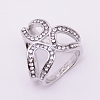 Alloy Rhinestone Women Lady Girls Fashion Scarf Ring Buckle JEWB-WH0011-14P-RS-1