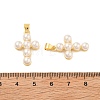 Shell Pearl Pendants ZIRC-F116-02-G-01-3