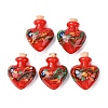 Handmade Lampwork Perfume Bottle Pendants LAMP-H072-02C-1