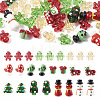 46Pcs 11 Style Christmas Handmade Lampwork Beads LAMP-TA0001-16-2