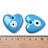 Handmade Evil Eye Lampwork Pendants LAMP-F035-11E-3