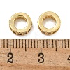 Rack Plating Brass Micro Pave Clear Cubic Zirconia Beads KK-U030-32G-08-2