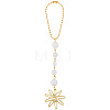 1Pc Alloy Sun Car Pendant Decorations HJEW-CN0001-46-1