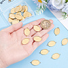30Pcs 304 Stainless Steel Cabochon Connector Settings STAS-BBC0011-18B-3