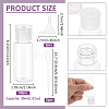 50Pcs Plastic Flip Top Cap Bottles MRMJ-BC0003-56B-2