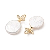 Natural Baroque Keshi Pearl Pendants PALLOY-JF05456-3