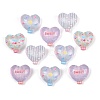 Printed Opaque Acrylic Beads OACR-D041-01C-1