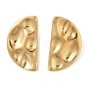 304 Stainless Steel Half Round Stud Earrings for Women EJEW-S001-11-1