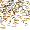 80Pcs 8 Styles 304 Stainless Steel Snap On Bails STAS-TA0006-24-3