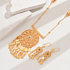 Elegant French Style Fashionable Brass Earrings & Necklaces Set for Women UM2194-1-1