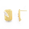 Rack Plating Brass Stud Earring Finding KK-F841-10MG-3