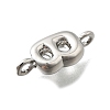 Brass Connector Charms KK-P295-01P-B-2