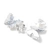 Natural Crystal Quartz Butterfly Links KK-B102-15S-2