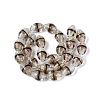 Two Tone Color Handmade Foil Glass Beads FOIL-Q001-01F-2