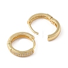 Rack Plating Brass Micro Pave Clear Cubic Zirconia Hoop Earrings for Women EJEW-G394-08D-G-2