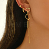 Stainless Steel Ring Tassel Earrings Sets LS-OV1980-3-3