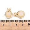 Brass Micro Pave Clear Cubic Zirconia Pendants KK-D228-01G-02-3