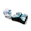 25Pcs Butterfly & Round Silicone Focal Beads SIL-L005-02A-3