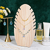 Wood Slant Back Necklace Display Stands NDIS-WH0077-001-4