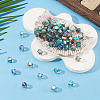60Pcs 2 Colors Electroplate Glass Beads EGLA-TADJ0001-19B-5