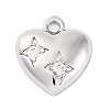 Brass Micro Pave Cubic Zirconia Charms KK-A240-21P-1