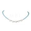 Glass Beads Necklaces NJEW-JN04723-4