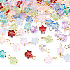 100Pcs 10 Colors Transparent Glass Star Charms PALLOY-TAC0266-3