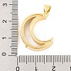 Rack Plating Brass Locket Pendants KK-F874-01G-09-3