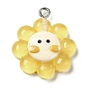 Translucent Resin Pendants RESI-L038-02P-03-1