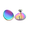 304 Stainless Steel Stud Earring Findings LS-STAS-Q231-06M-2