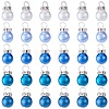 70Pcs 5 Colors Glass Pearl Pendants PALLOY-TAC0321-2