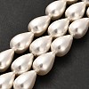 Electroplate Shell Pearl Beads Strands BSHE-G010-10x16mm-01-2