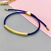 304 Stainless Steel & Braided Cotton Cord Slider Bracelets FS-WG628A0-07-1