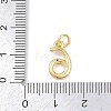 Brass Micro Pave Clear Cubic Zirconia Charms KK-P339-27G-06-3