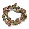 Natural Unakite Beads Strands GG-CBA0B77-A16-02-5